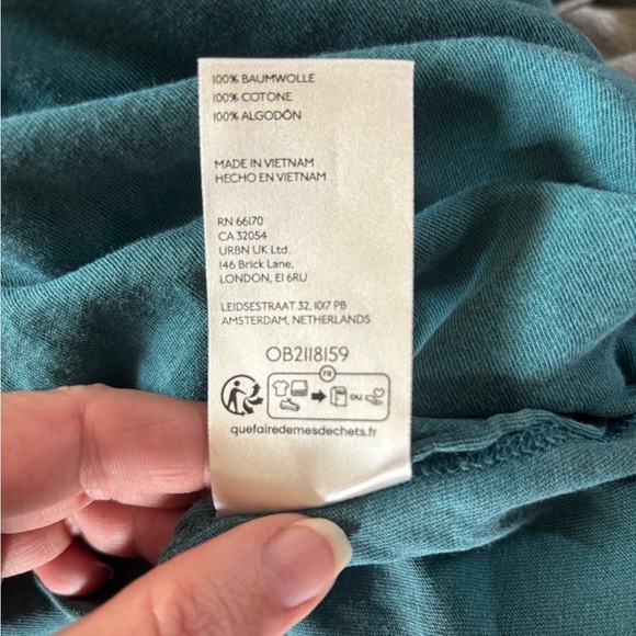 NWOT Free People We The Free Nina V-Neck Long-Sleeve Tee sz M - Picture 4 of 6